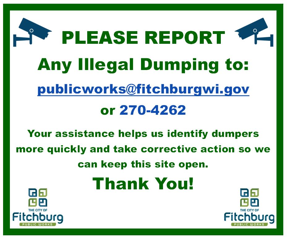 5 Report Dumping Aluminum Sign 3x2.5 2014-12-01